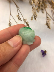 Green Jade Pendant - Pig (PE301)
