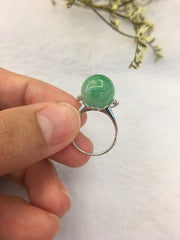 Green Jade Ring - Ball (RI134)