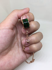Green Barrel Necklace (NE020)