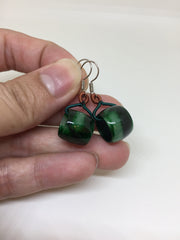 Green Barrel Earrings (EA139)