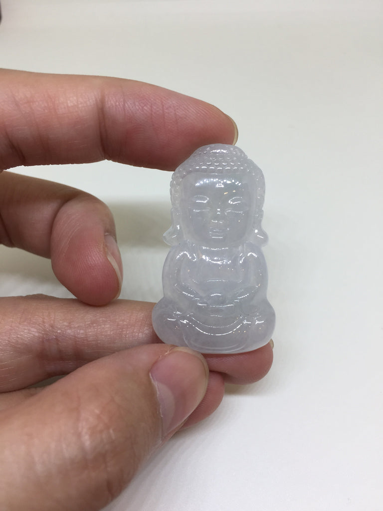 Icy White Pendant - Buddha (PE124)