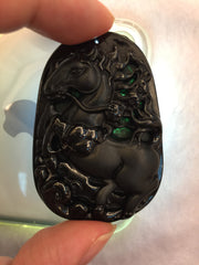 Omphacite Jadeite - Horse (PE126)