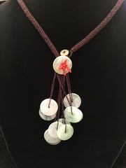 Icy White Necklace - Safety Coins (NE015)