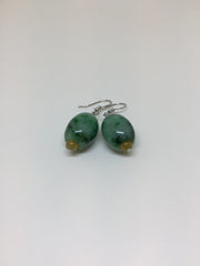 Green Barrel Earrings (EA174)