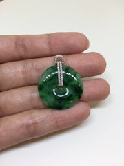 Green Pendant - Safety Coin (PE144)