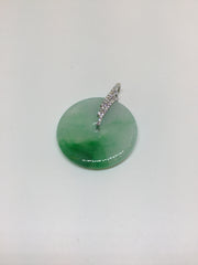 Icy Green Pendant - Safety Coin (PE153)