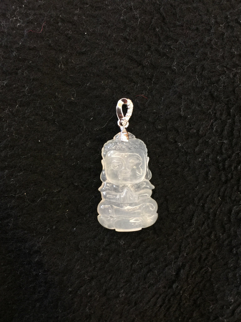 Icy White Pendant - Buddha (PE066)