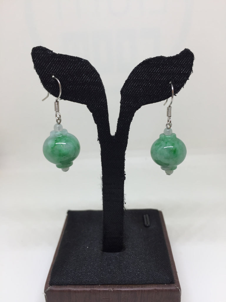 Green Earrings - Lantern (Small) (EA201)