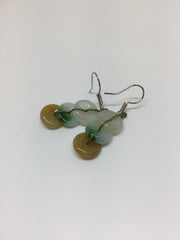Three Colours Earrings - Safety Coin (EA203)