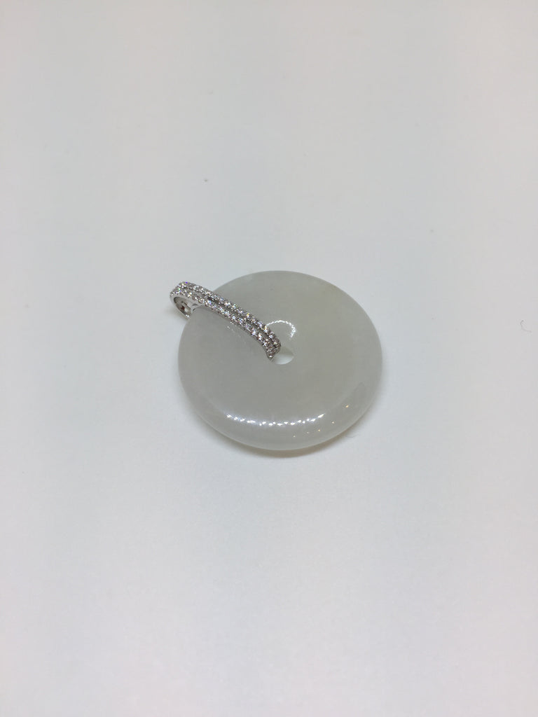 Icy White Pendant - Safety Coin (PE072)