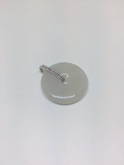 Icy White Pendant - Safety Coin (PE072)