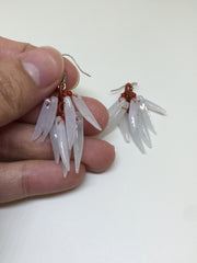 Icy White Earrings - Chilies (EA105)