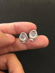 Glassy Variety Earrings - Cabochon (EA102)