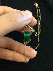 Green Barrel Necklace (NE011)