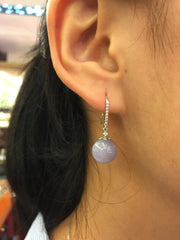 Lavender Earrings - Balls (EA045)