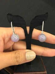 Lavender Earrings - Balls (EA045)