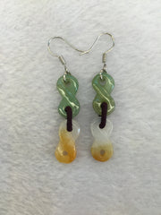 Yellow & Green Earrings - '8' (EA059)