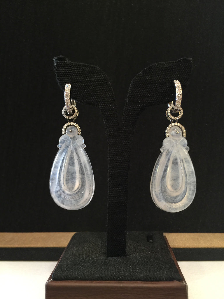 Icy Earrings/ Pendants - Teardrops (EA065)