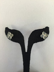 Icy White Earrings - Flower (EA058)