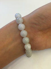 Icy White Bracelet - Beads (BR009)