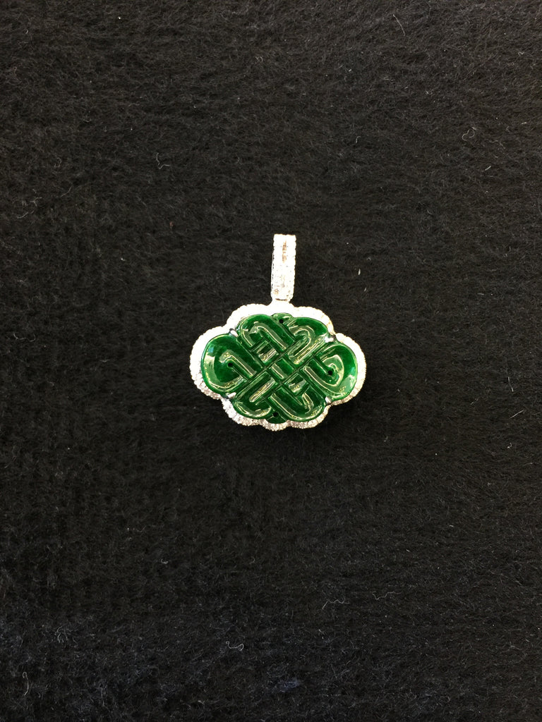 Green Pendant - Infinity Knot (PE050)